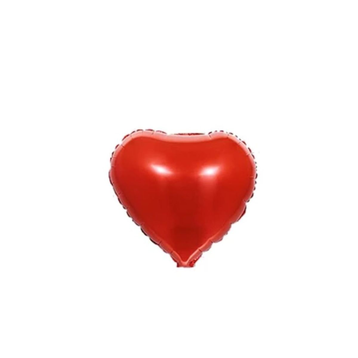 GENERICO - Globo Metálico Corazón Rojo 8pcs 12cm