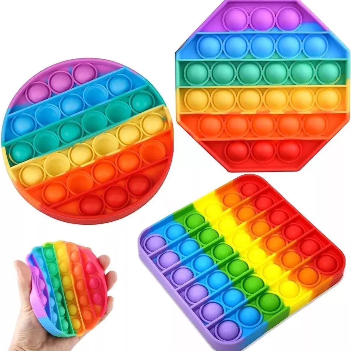 GENERICO - Popit Antiestrés 15 Figuras Diferentes Juguetes Para Niños