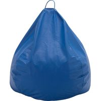 Pouf Pera Azul Eco Cuero 100x120x120 cm Máxima Design