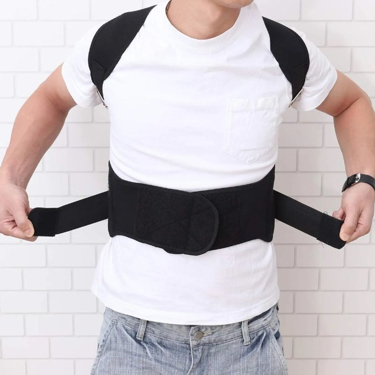 GENERICO - Faja Laboral Lumbar - Seguridad Trabajo Carga Fuerza XL