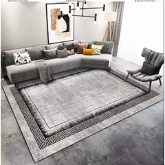 ANGELES DEL HOGAR - Alfombras Lisas diseños 3D 200x240cm Gris Claro