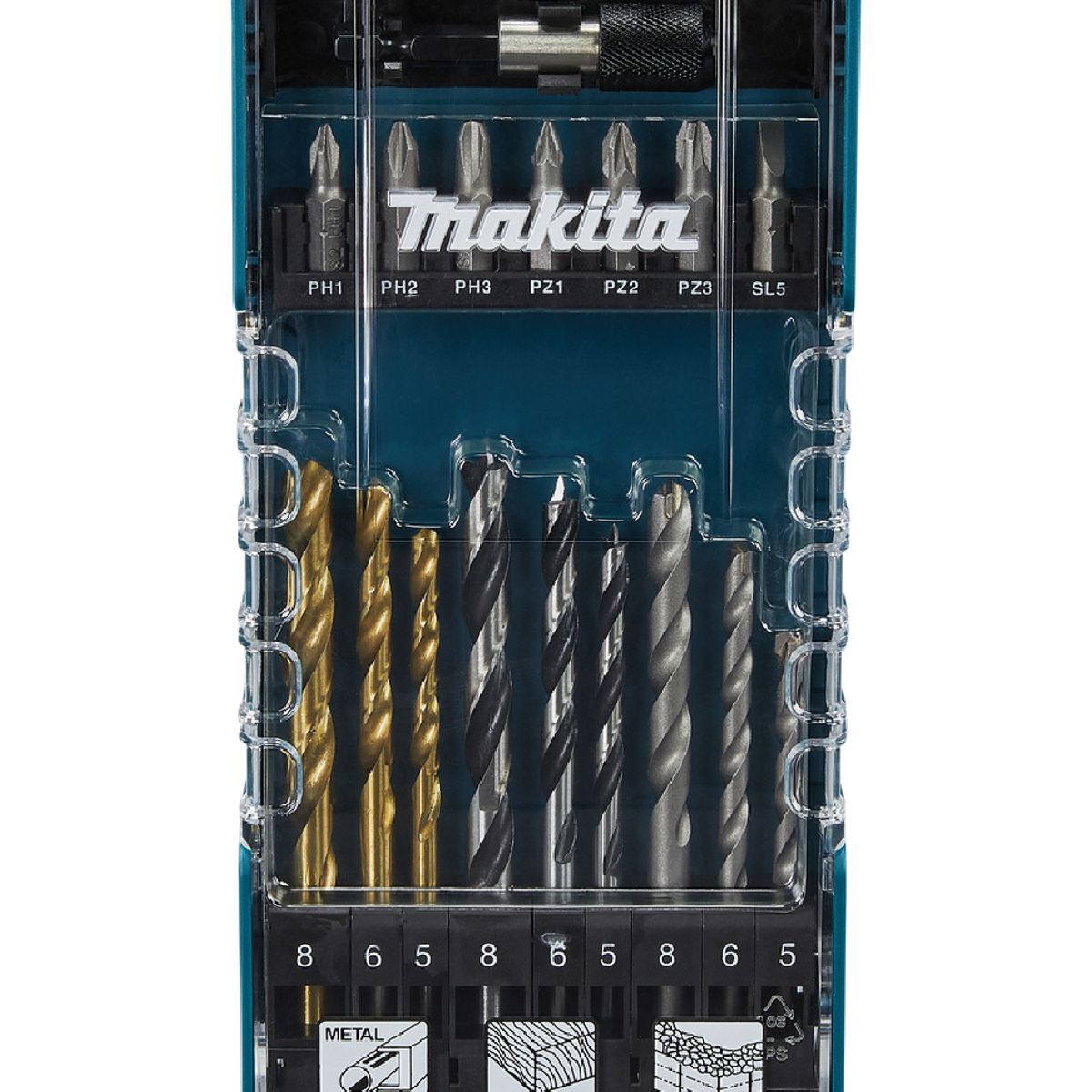 MAKITA - Set de Brocas y Puntas Makita MZ D-74887 17 pzs