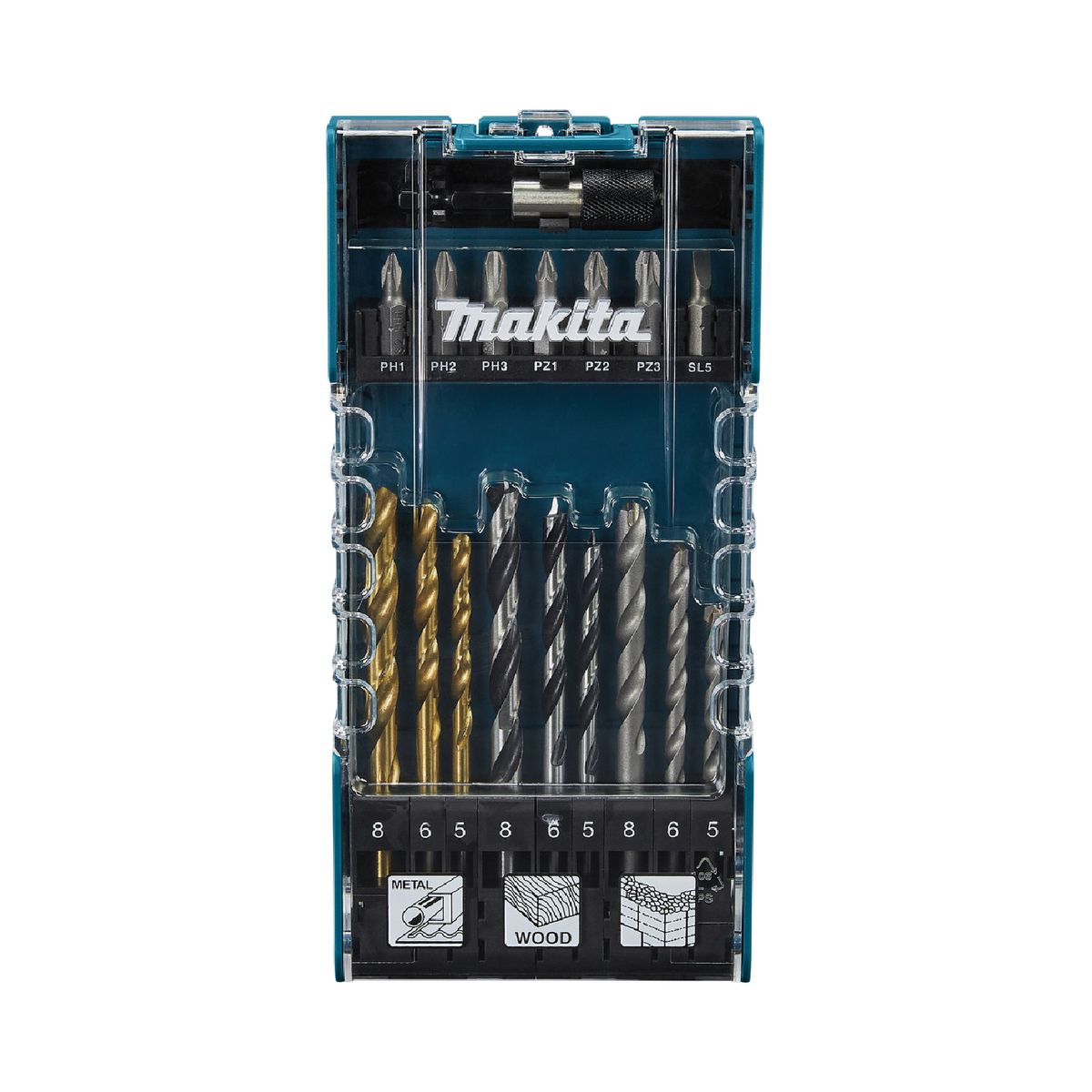 MAKITA - Set de Brocas y Puntas Makita MZ D-74887 17 pzs