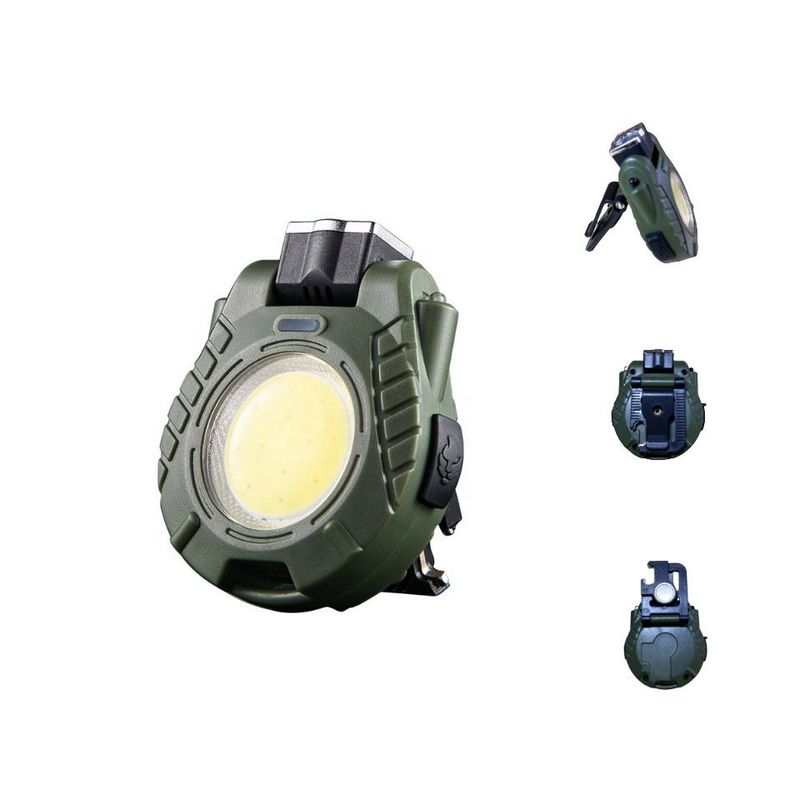 IRM - Linterna Bolsillo Camping Usb+magnética+destapador+clip