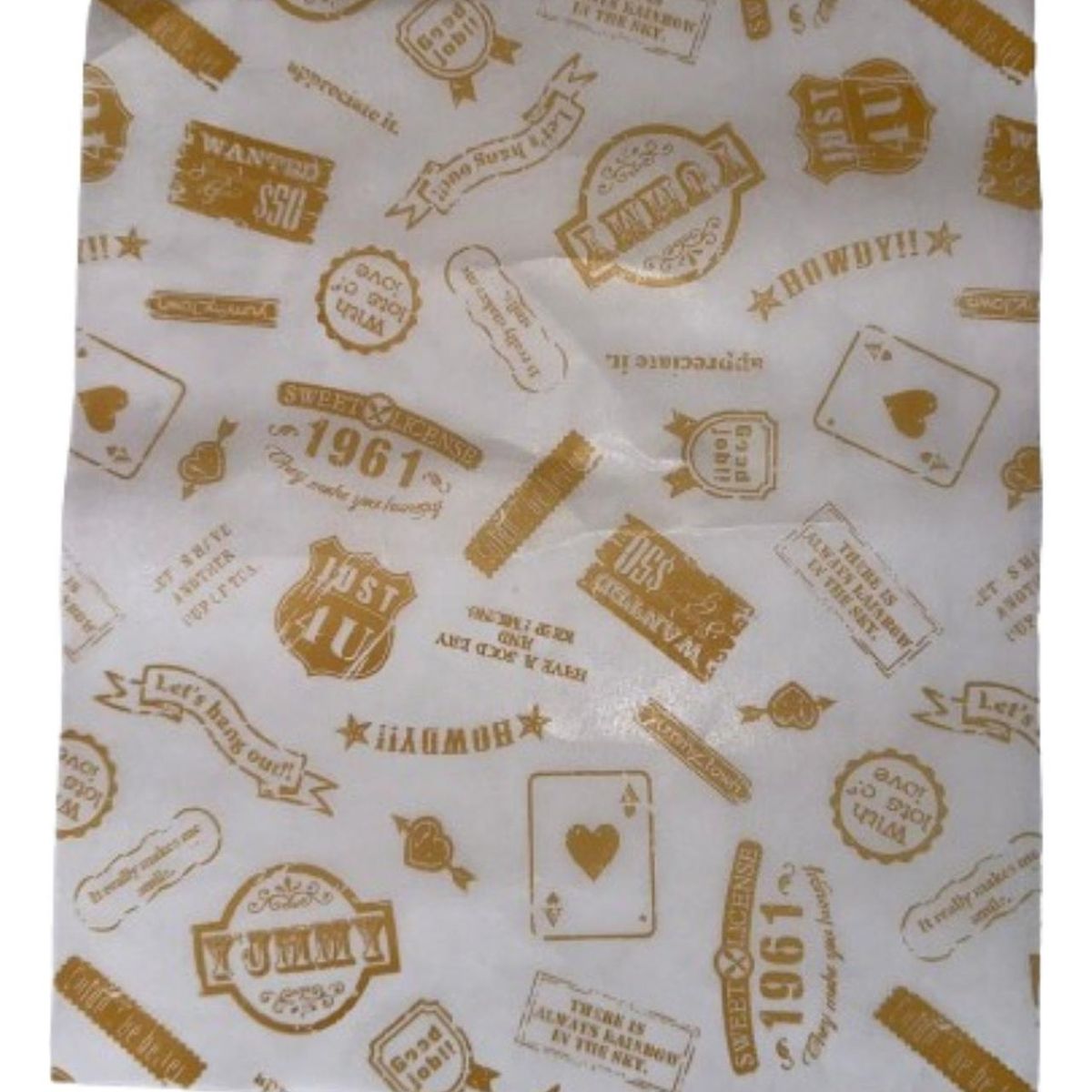 GENERICO - Pack 10 X Papel Mantequilla Diseño Cafe