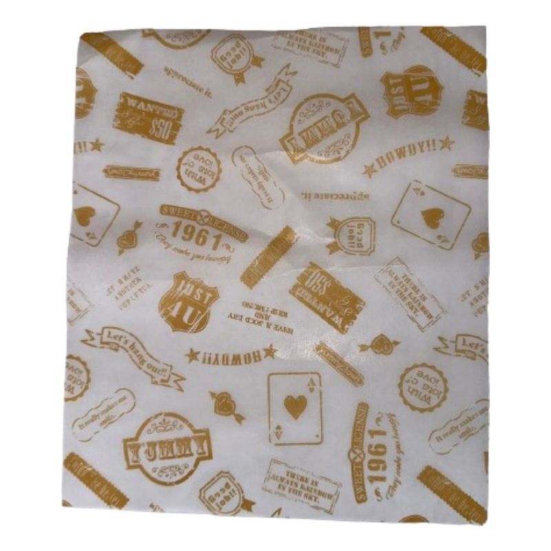 GENERICO - Pack 10 X Papel Mantequilla Diseño Cafe