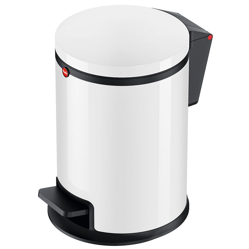 HAILO - BASURERO CON PEDAL MARCA HAILO PURE S 3 LTS. BLANCO