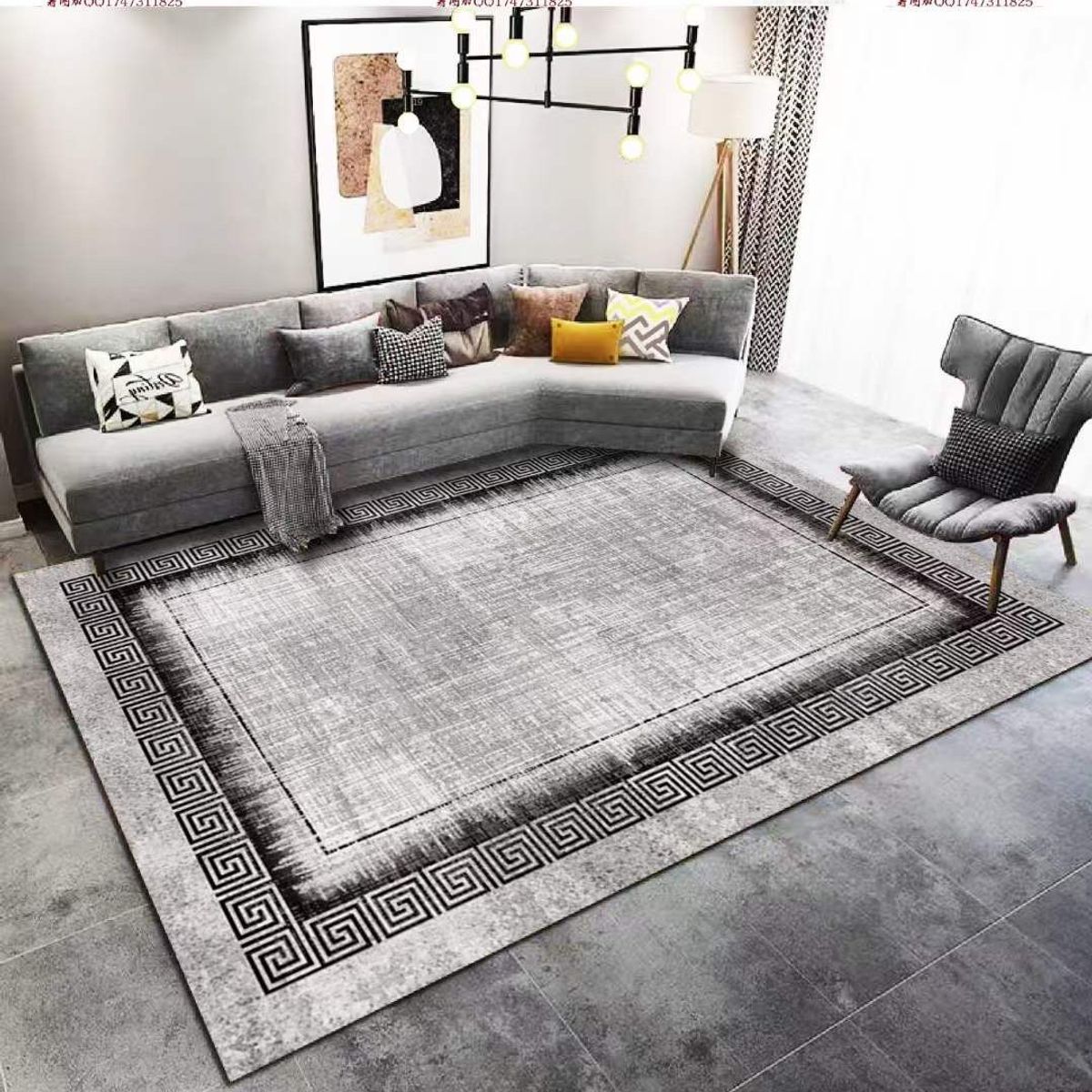 GENERICO - Alfombras Para Living con Diseños Tridimensionales  Antideslizante