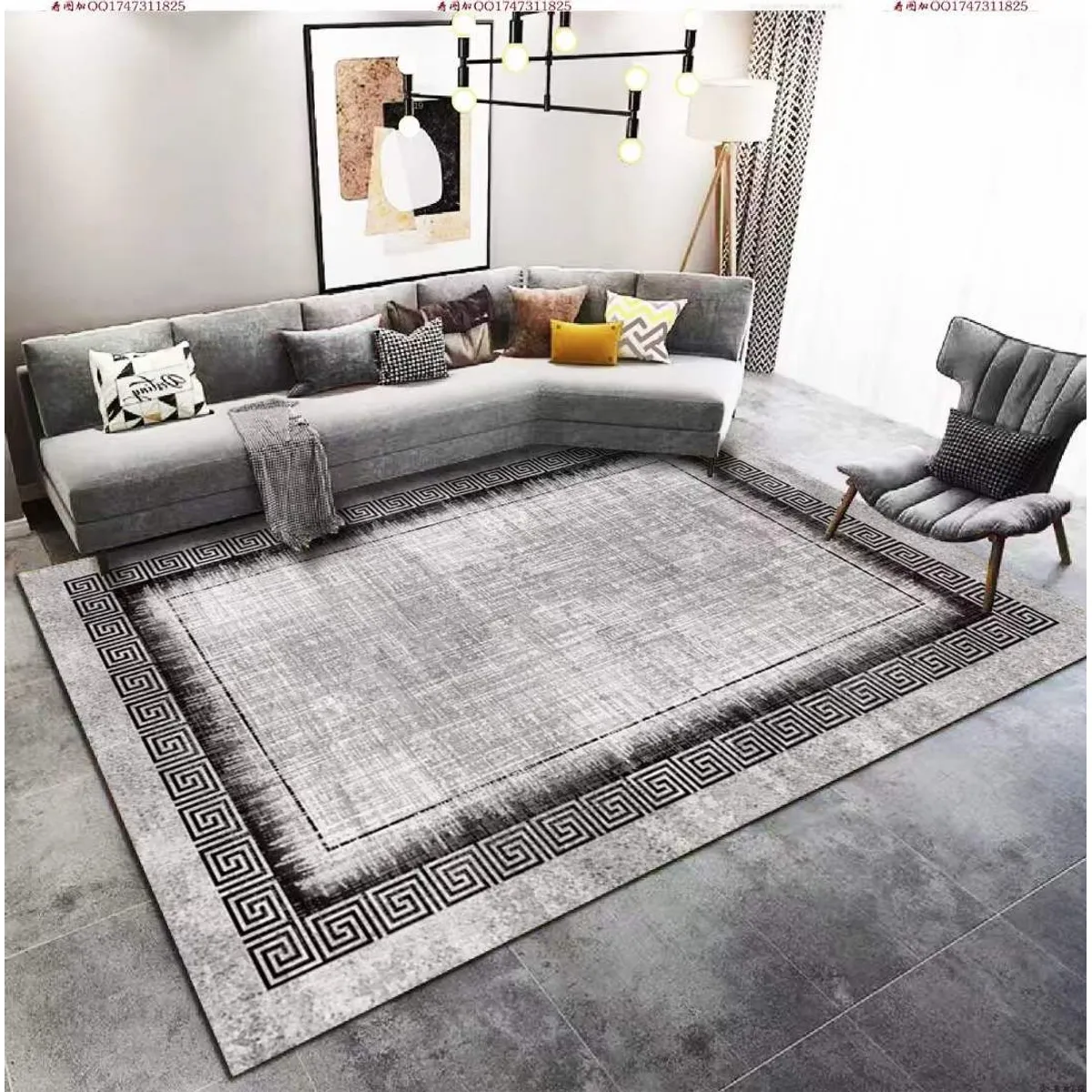 GENERICO - Alfombras Para Living con Diseños Tridimensionales  Antideslizante