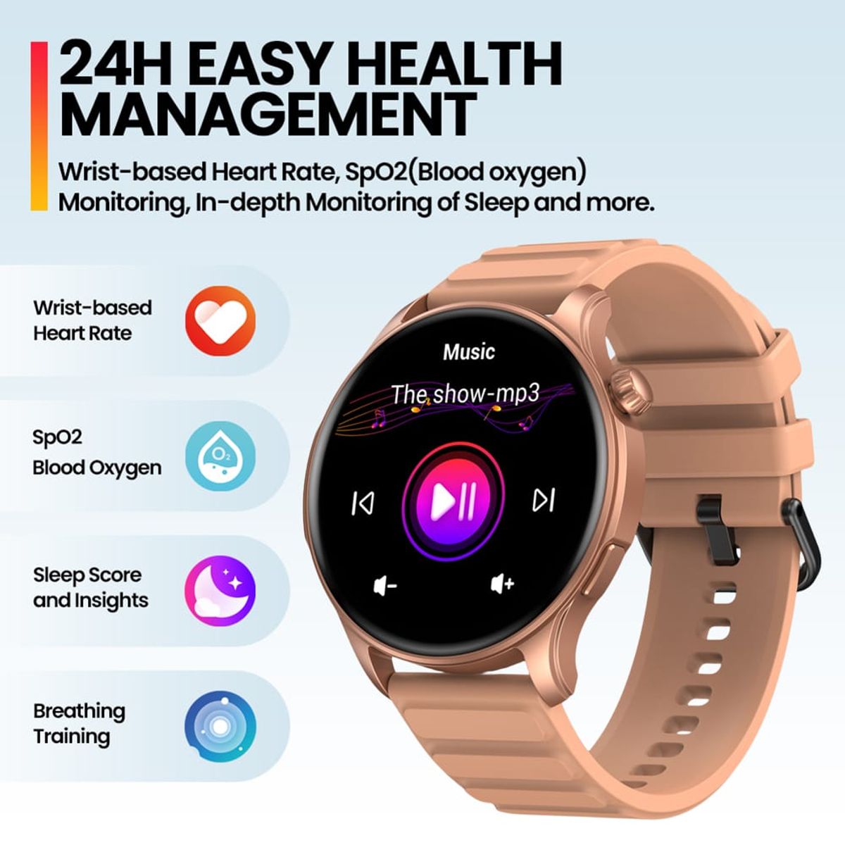 ZEBLAZE - Smartwatch Btalk 3 Pro Amoled Zeblaze Rosado 4k