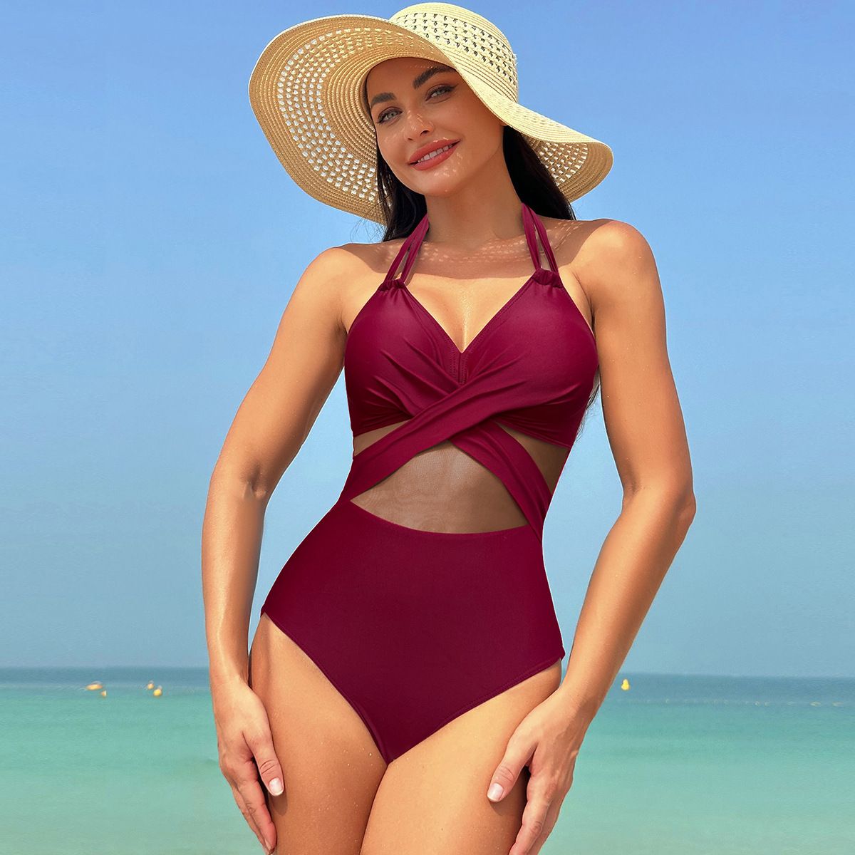 BLWOENS - Traje de baño Mujer - Rojo