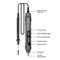 GENERICO - Multitester Multimetro Lapiz Portable Voltimetro Amperimetro
