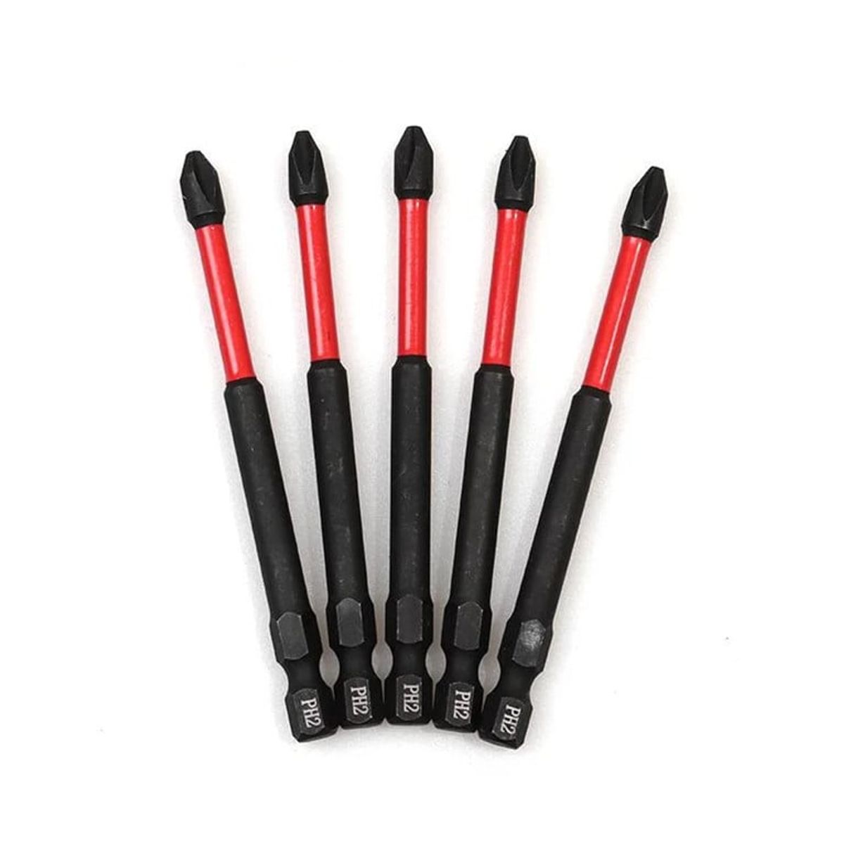 5pcs Magnetica Punta Destornillador Puntas Impacto PH2 90mm, marca KUANGYE - Foto Principal