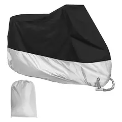 COREJOY - Carpa Funda Cubre Moto Impermeable Orificio Candado XL