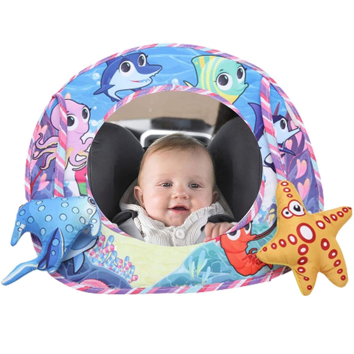 COREJOY - Espejo Retrovisor Auto para Niños Bebés - Marino