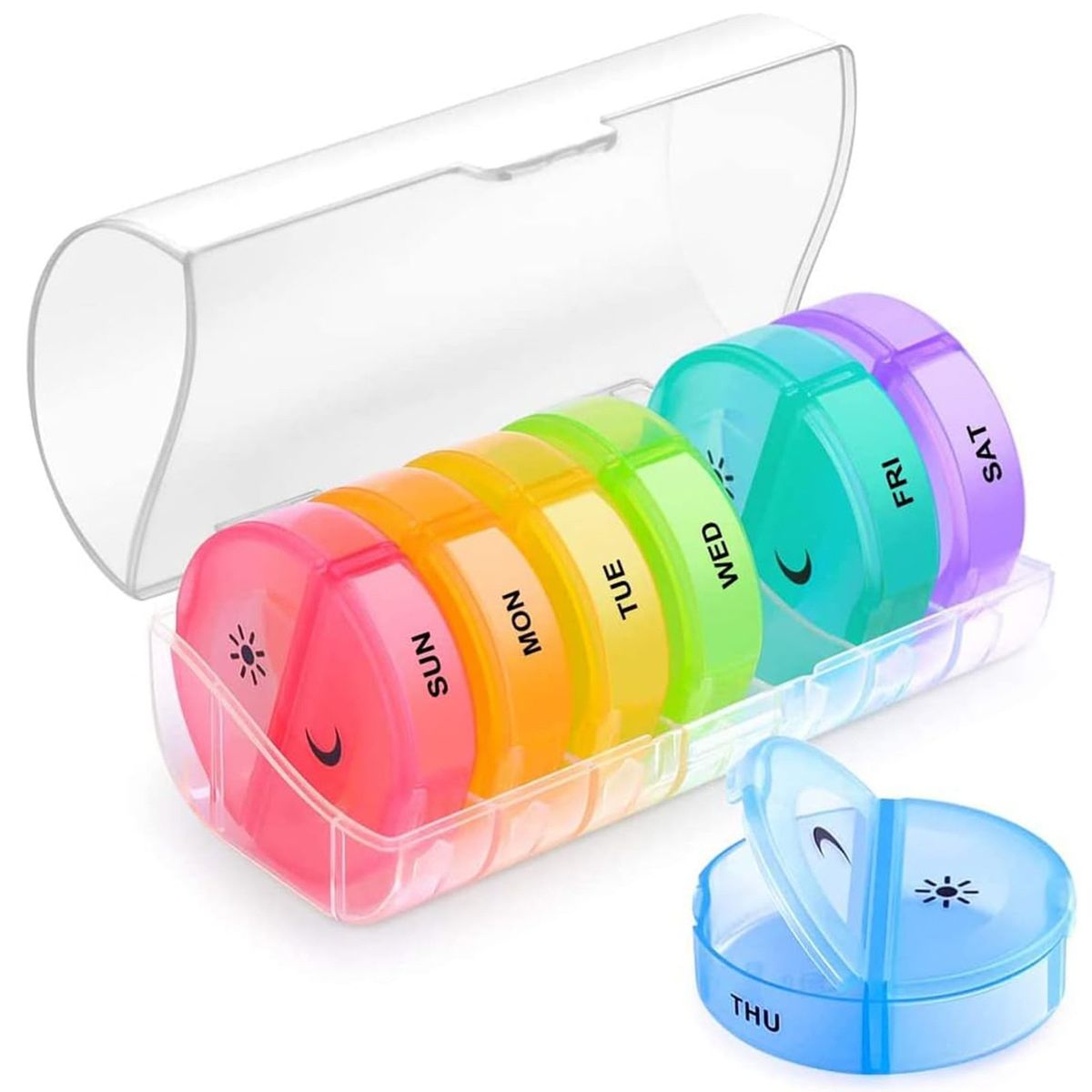 COREJOY - Organizador De Pastillas Portátil Pastillero Semanal