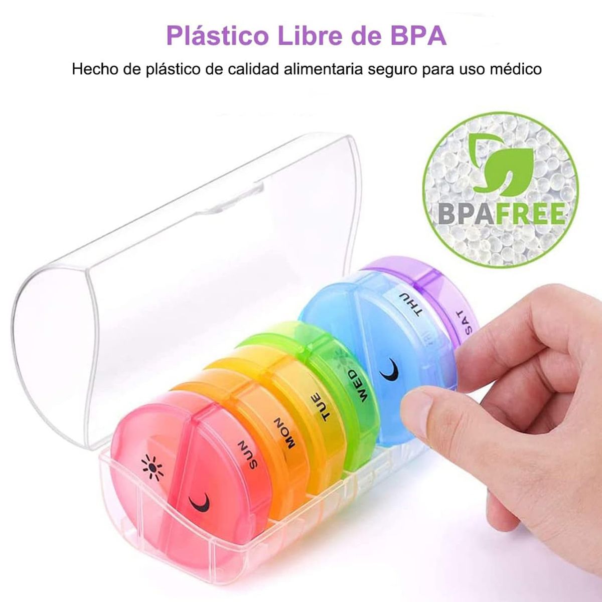 COREJOY - Organizador De Pastillas Portátil Pastillero Semanal