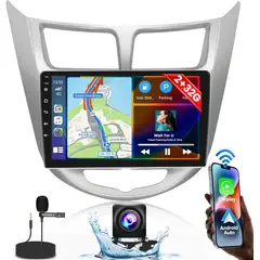 KUANGYE - Radio Android 9 Pulgadas + Bisel Para Hyundai Accent 2010-16