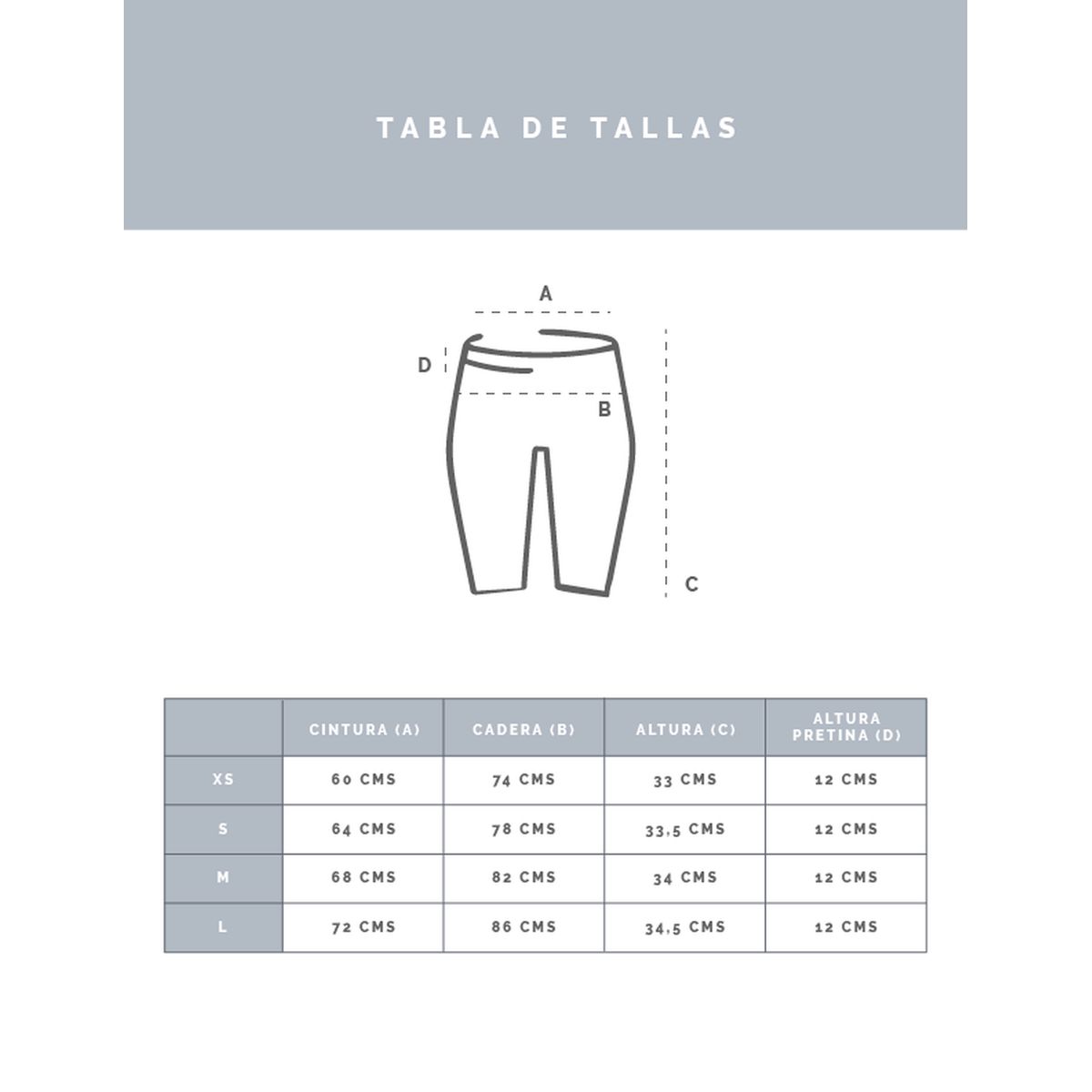 THEA - Legging Lisas Cortas Iris Pastel Blue