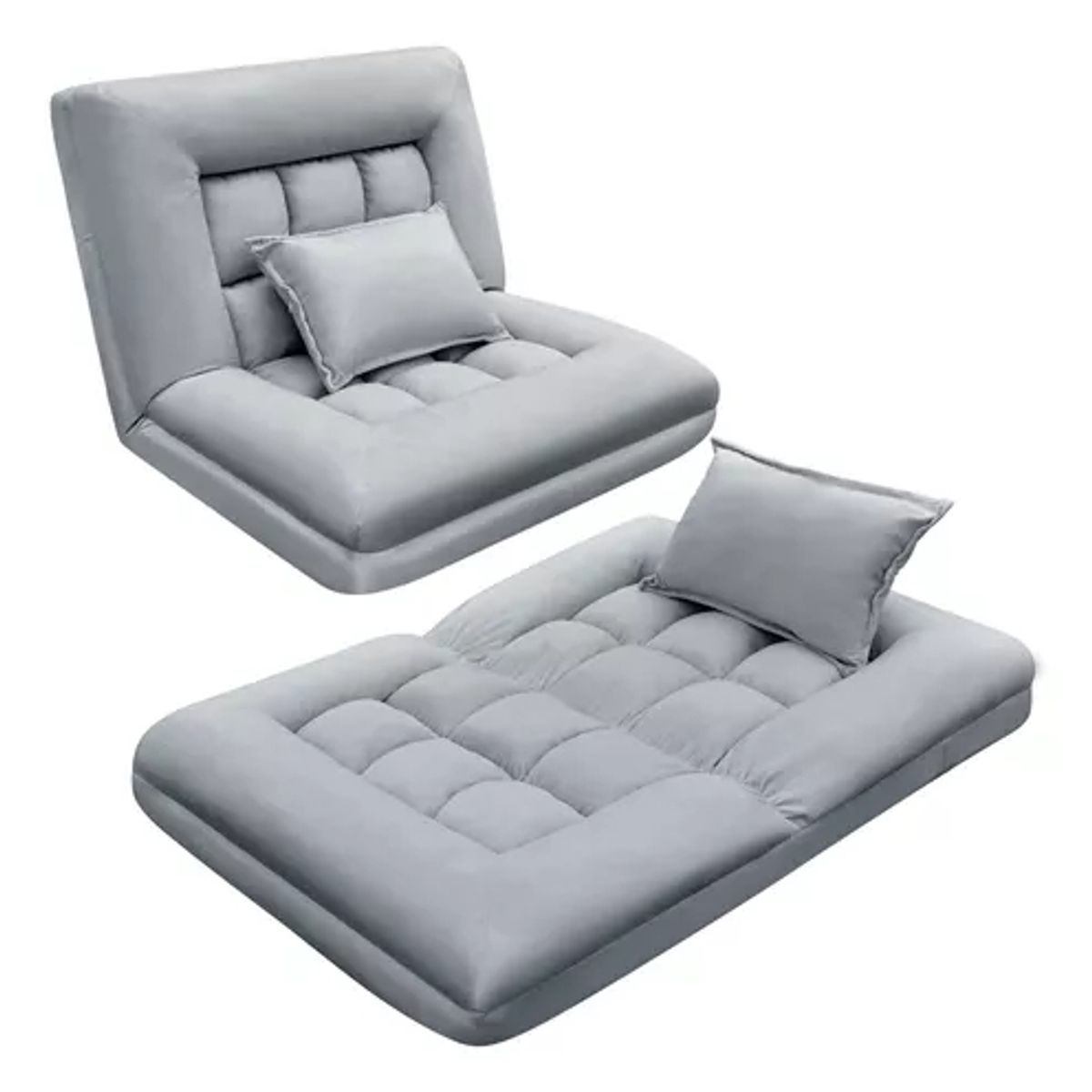 YAYKO - Sofá Cama Plegable Perezoso Silla De Suelo Proposito Doble