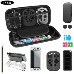LUKOVEE - Estuche Protector Accesorios Nintendo Switch Oled 17 En 1