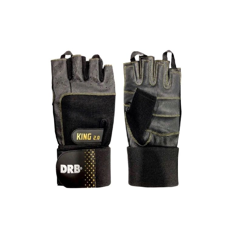 GENERICO - Guantes Fitness King Drb Cuero - Entrenamiento Y Pesas S