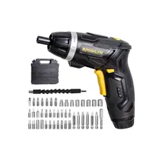 GENERICO - Atornillador Inalambrico 4v Brooklyn +maleta + 45 Accesorios Negro