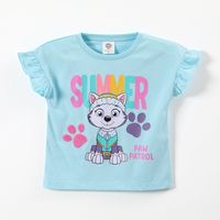 Polera Manga Corta Niña Everest Celeste