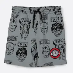 MARVEL - Short Niño Full Print Avengers Gris