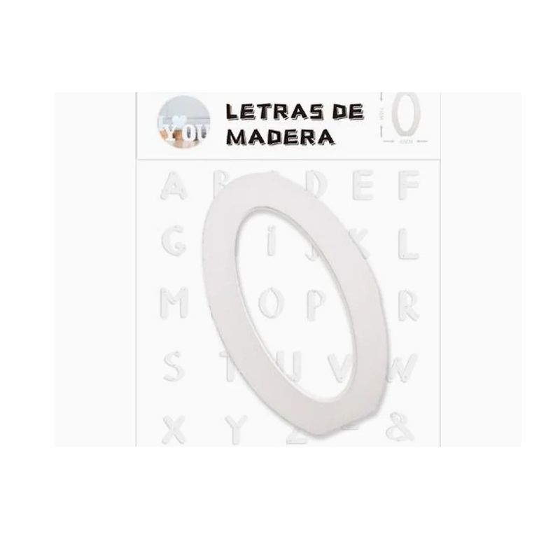 GENERICO - Números Decorativos De Madera «0» 11x6cm
