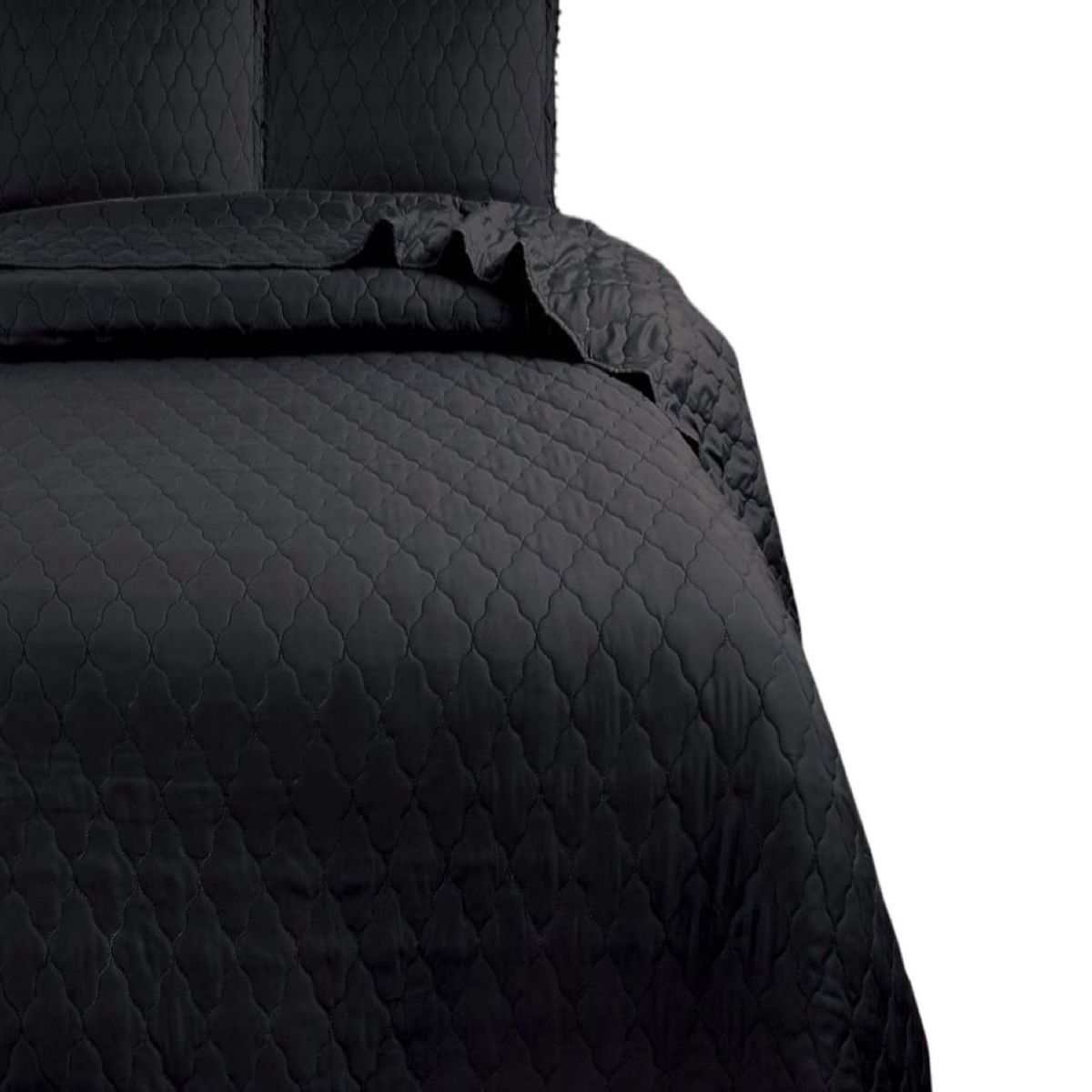 GENERICO - Cubrecamas Quilt 2 Plazas con Pompones C3