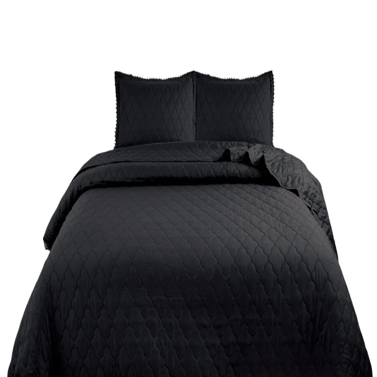 GENERICO - Quilt - Cubrecama 2 Plazas con Pompones B3