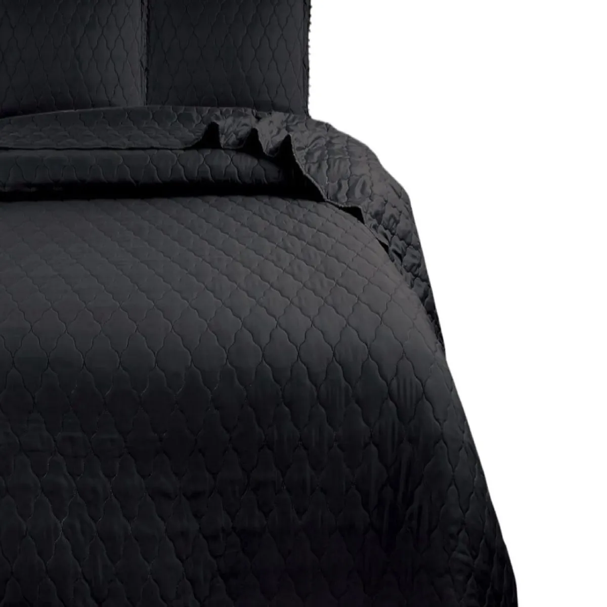 GENERICO - Quilt - Cubrecama 2 Plazas con Pompones B3