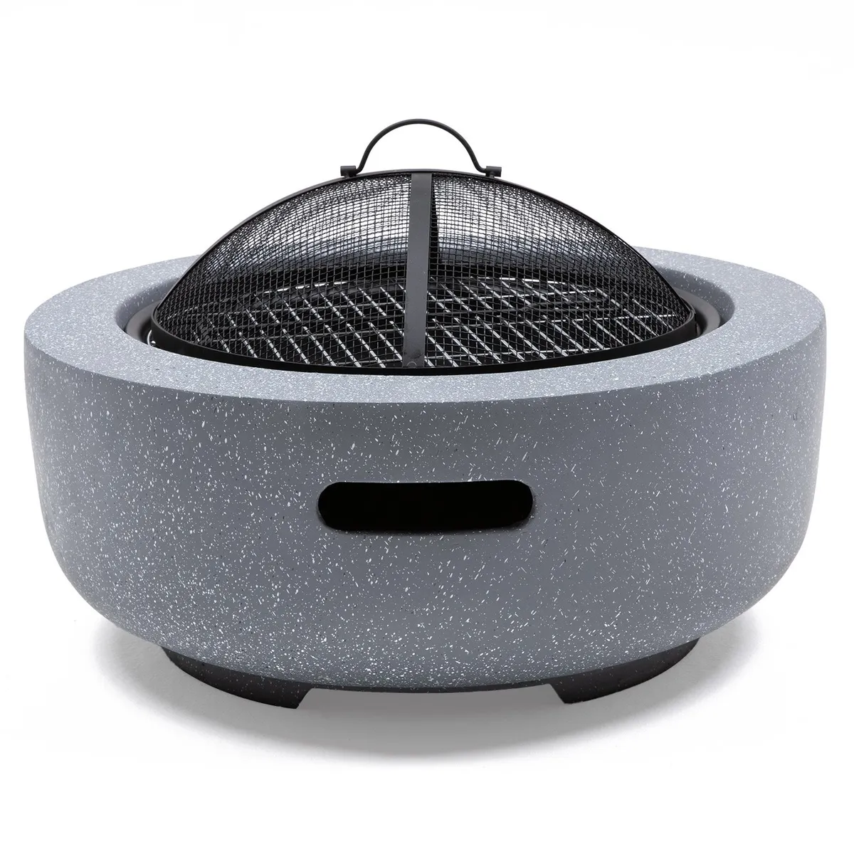 RELAN - Fogón a Carbón Relan Pierre Brasero y Parrilla Simil Piedra