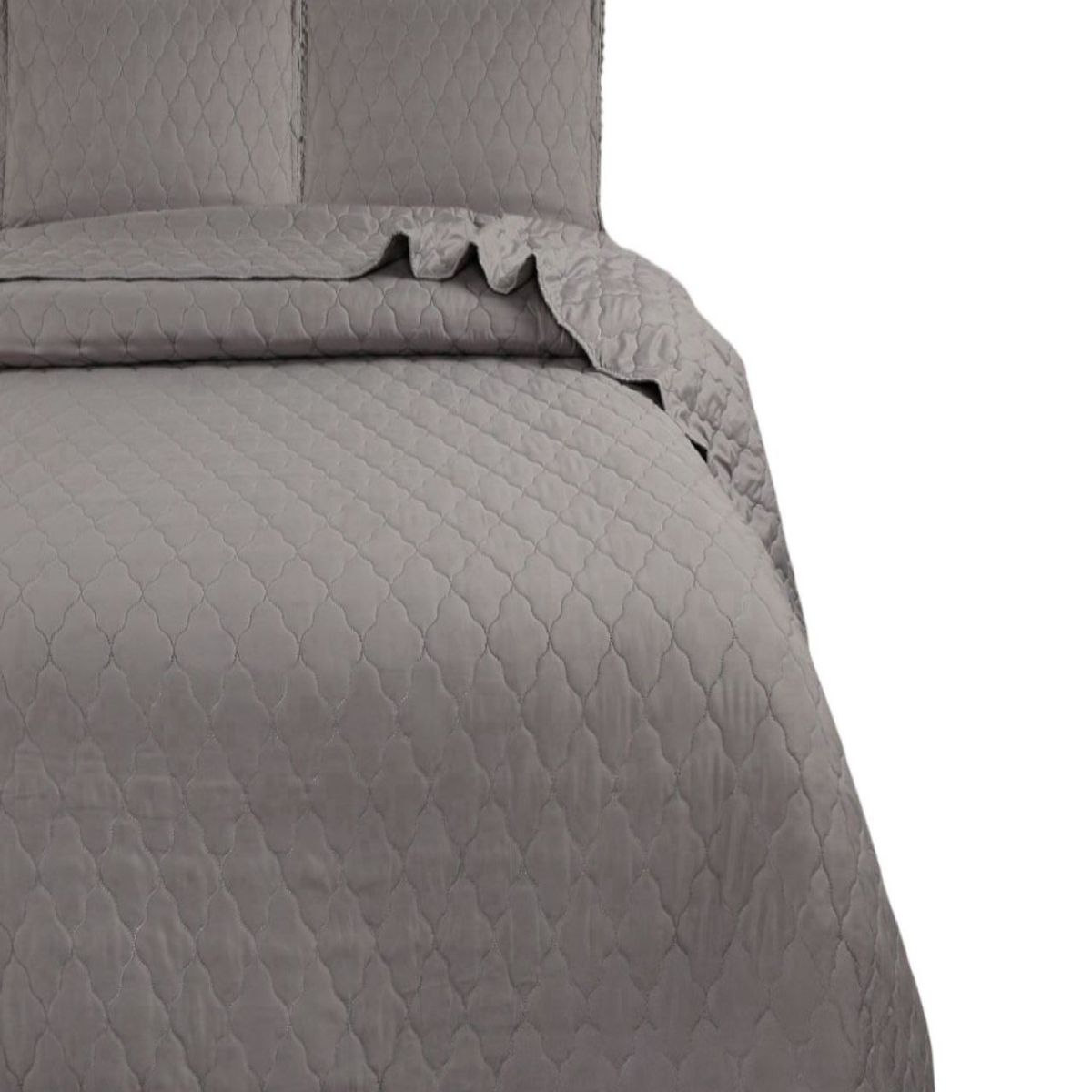 GENERICO - Quilt - Cubrecama Plaza y Media con Pompones B5