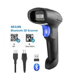NETUM - Escaner Laser Bluetooth De Códigos De Barra Qr Pdf417 2D NT-L8BL