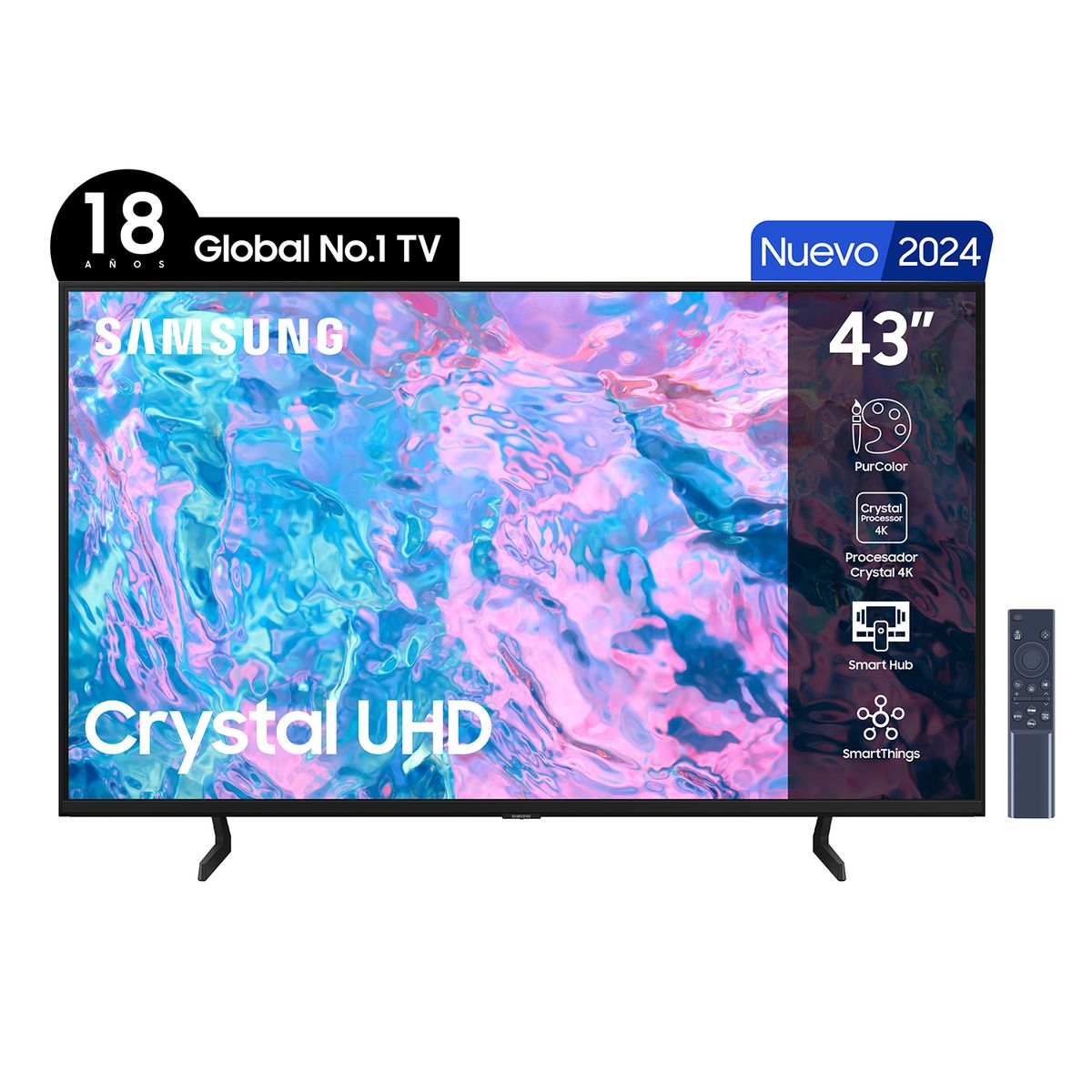 SAMSUNG - LED Smart TV 43 CU7090 4K UHD Tizen™ Samsung (2024)