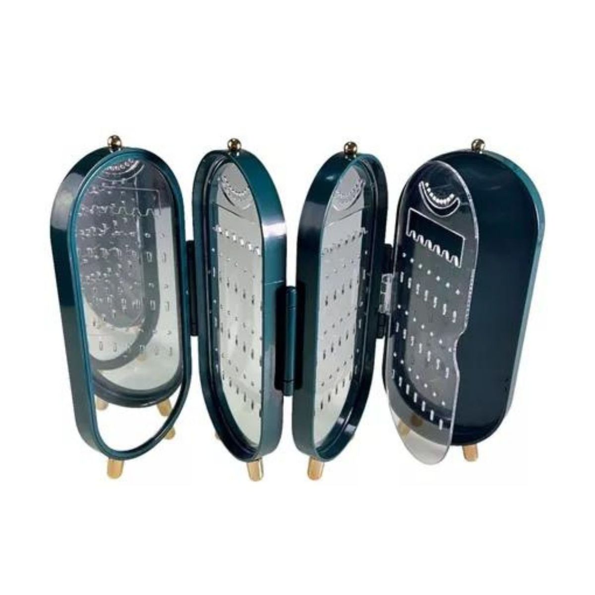 GENERICO - Organizador de Aros Desplegable 4 Caras Joyeria Coquette