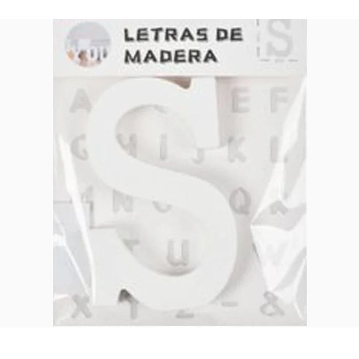 GENERICO - Letras Decorativas De Madera «S»  11x6cm