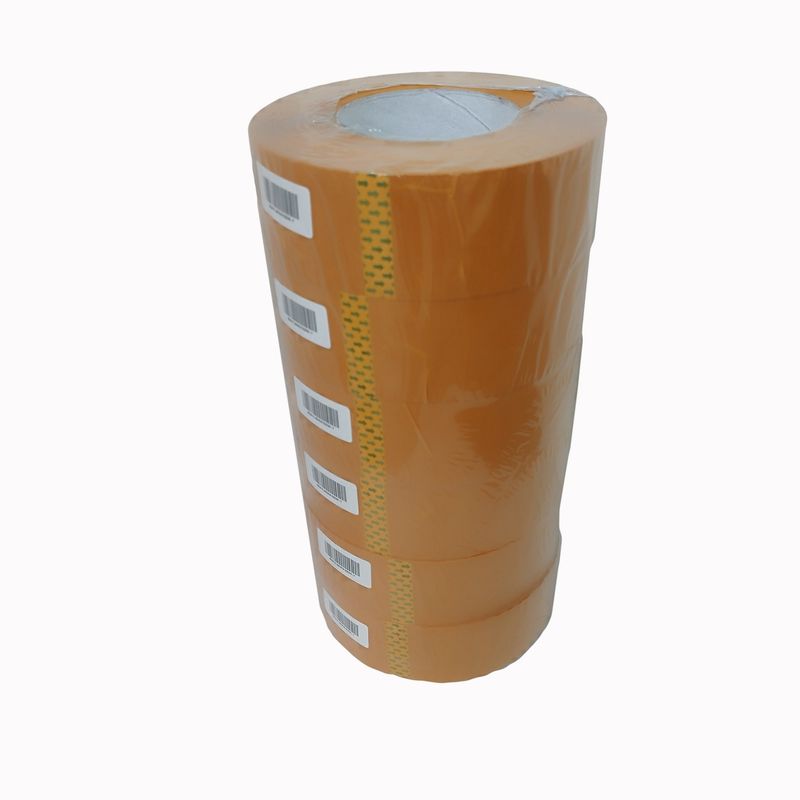 CASTLETEC - PACK 6 Hunicha de Embalaje Amarilla 300 Mts 48mm Ancho