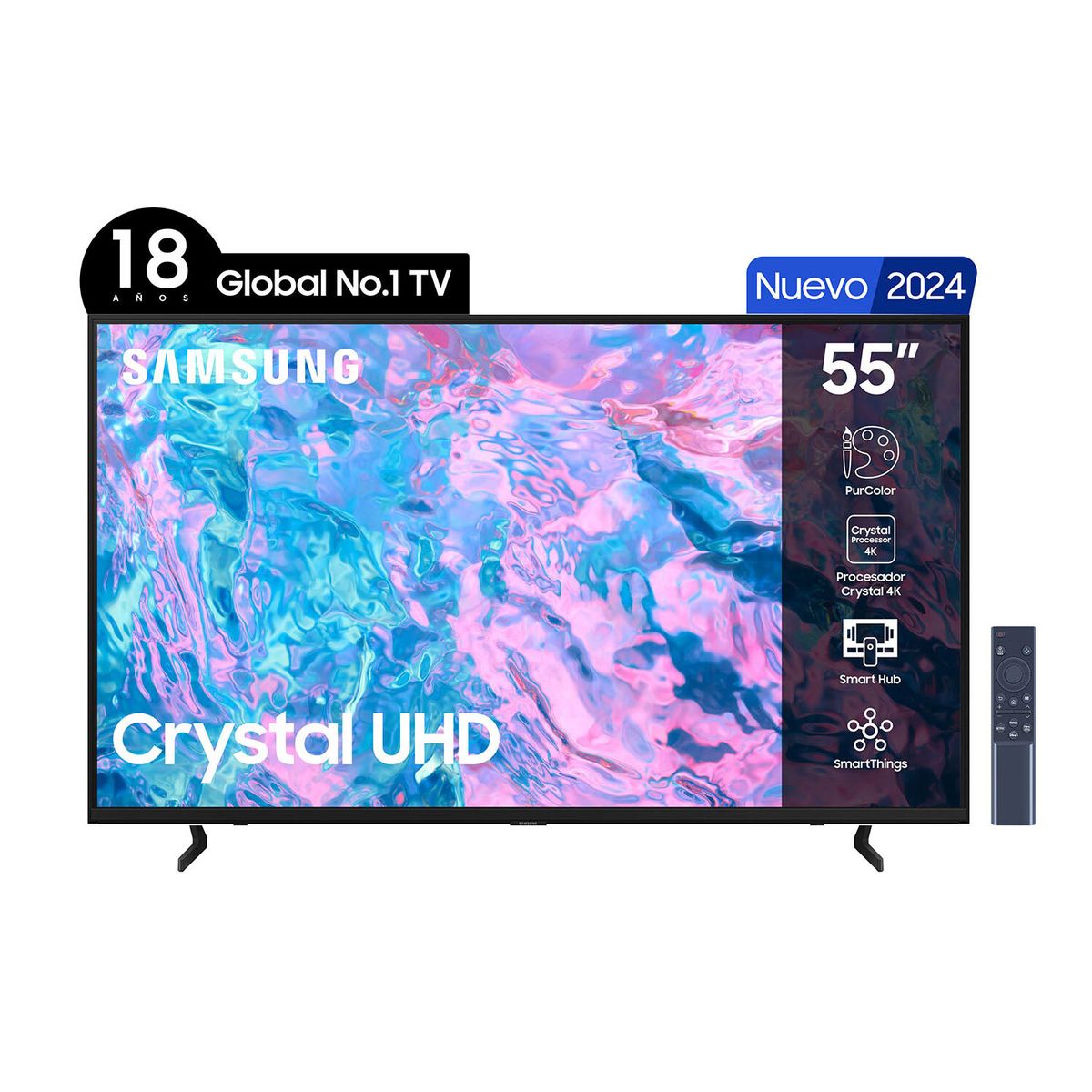 SAMSUNG - LED Smart TV 55 CU7090 4K UHD Tizen™ Samsung (2024)