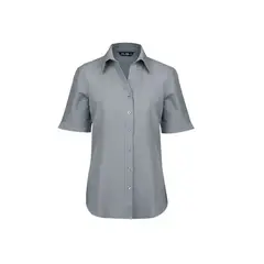 T-WORLD - Blusa Oxford Classic Manga Corta Mujer