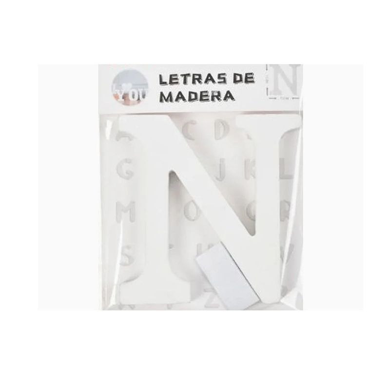 GENERICO - Letras Decorativas De Madera «N» 11x11cm