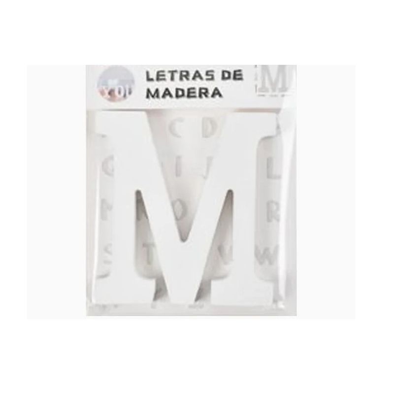 GENERICO - Letras Decorativas De Madera «M» 11x10cm