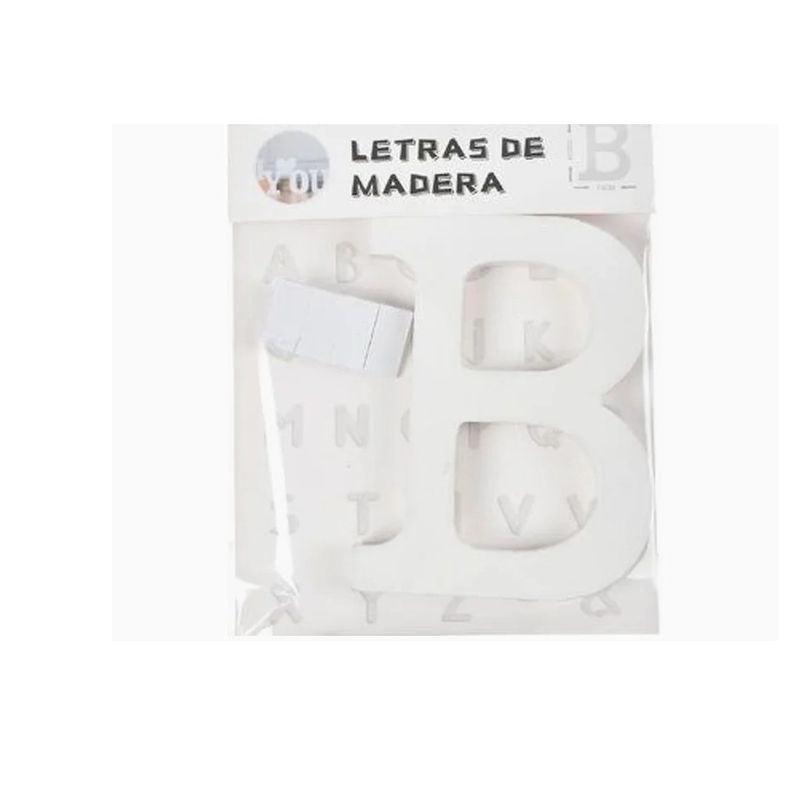 GENERICO - Letras Decorativas De Madera «B» 11×75cm