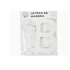 GENERICO - Letras Decorativas De Madera «B» 11×75cm