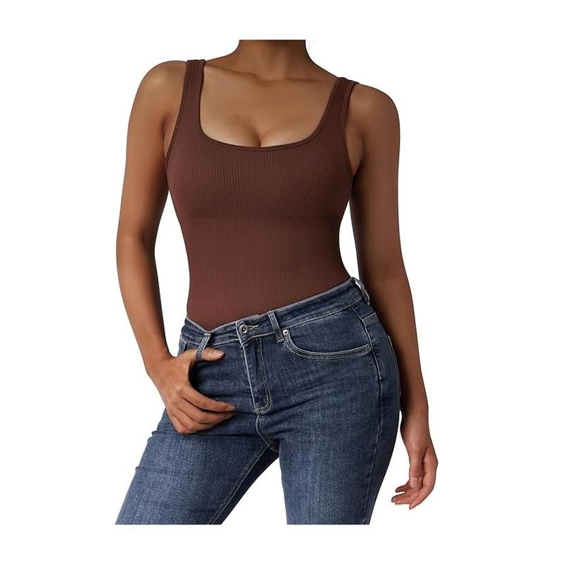 GARSIL - Body Casual Deportivo Reductor De Cintura Para Mujer - Espalda Cerrada