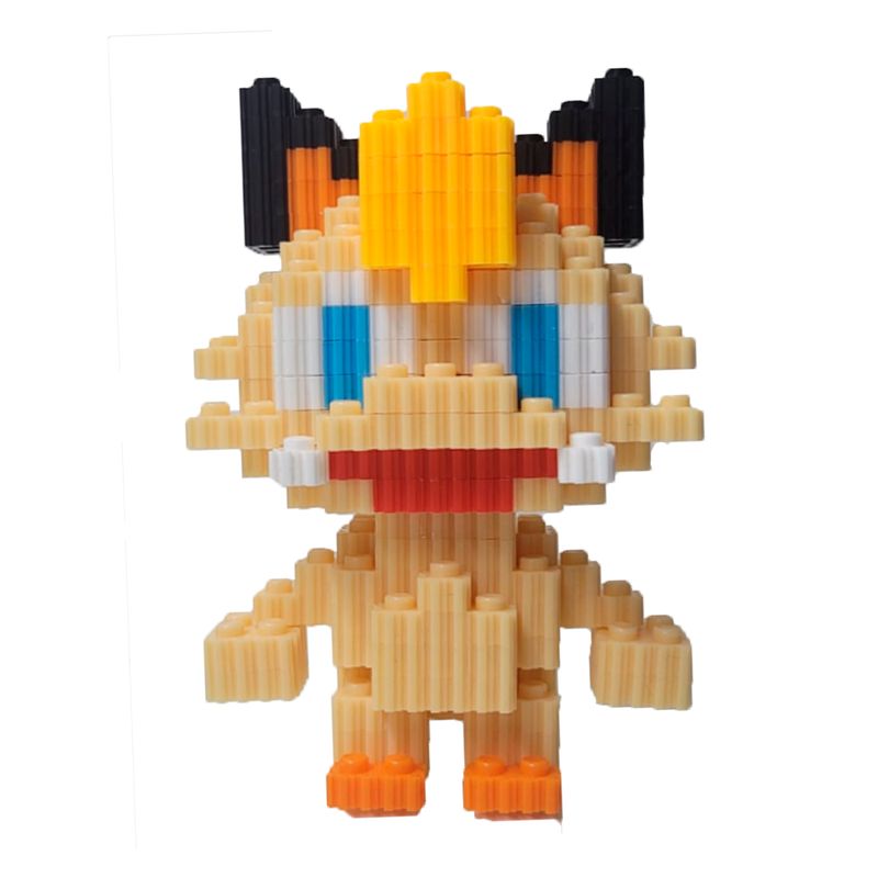 GENERICO - ARMABLE 3D MICRO BLOCKS MEOWTH 11CM