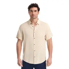 PANAMA JACK - Camisa manga corta Hombre Ardila - Beige