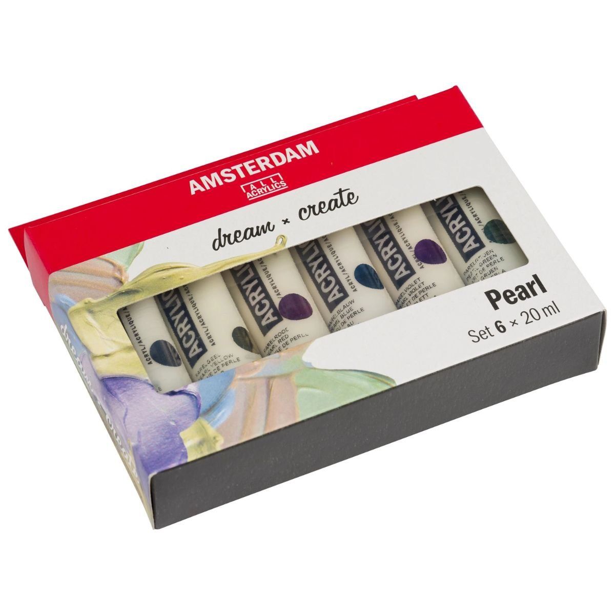 AMSTERDAM - Acrílico Amsterdam Pack 6 Colores 20ml Perlados